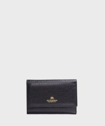 Cuoieria Fiorentina Velvet portafogli bifold, nero