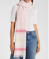 Marella Brusson scarf with woven wool blend, pink