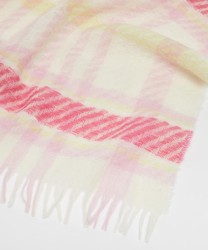 Marella Brusson scarf with woven wool blend, pink