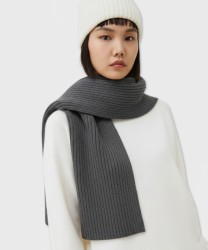 Marella Canfora sciarpa in misto lana e cashmere a coste