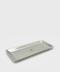 AG Spalding & Bros Plate rettangolare large in alluminio
