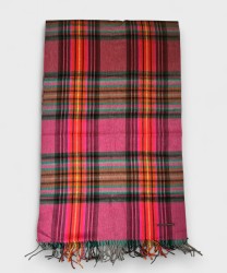 Piquadro x Ratti orange pink blue patterned scarf