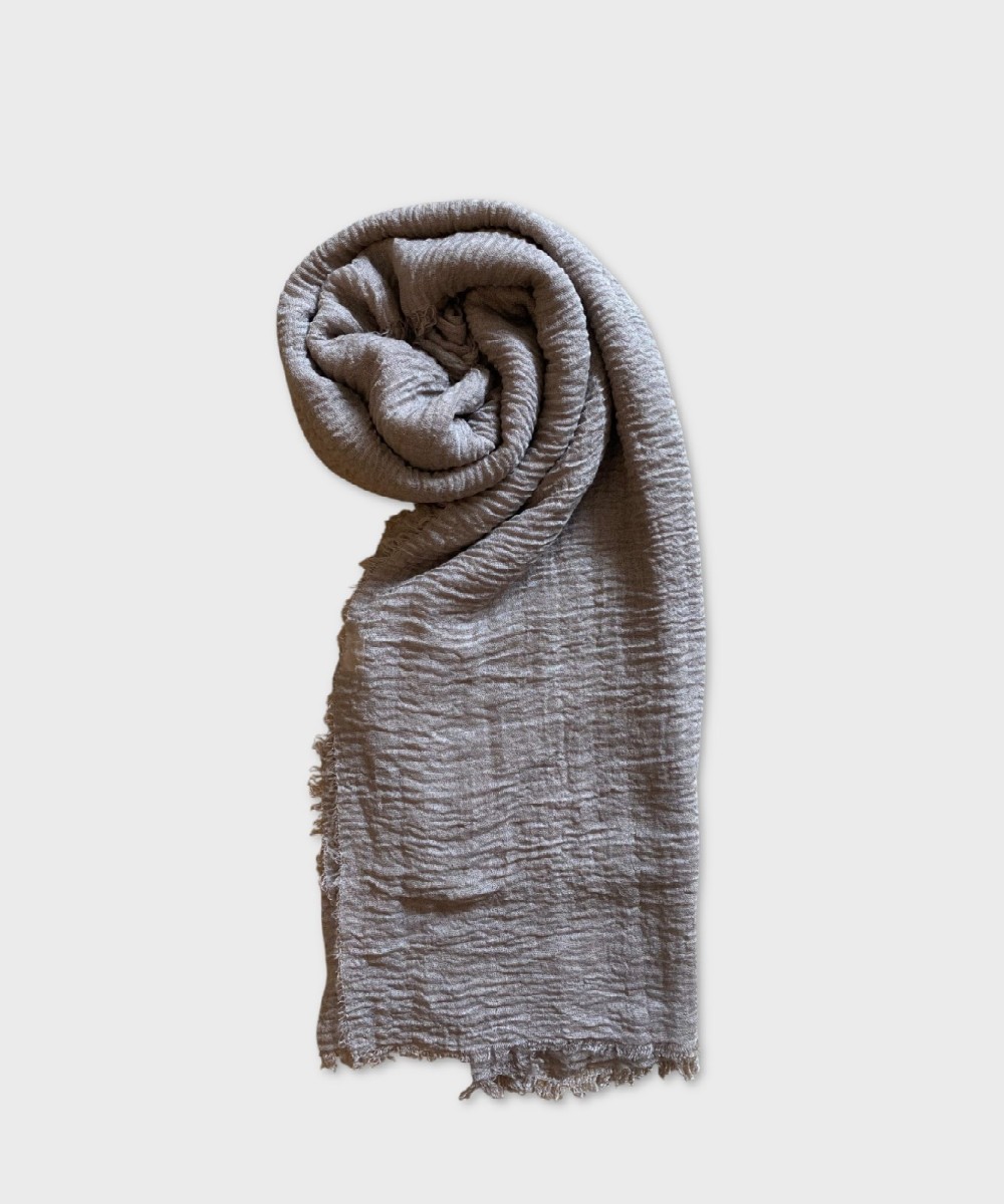 Galise Positano sciarpa in cotone e modal beige