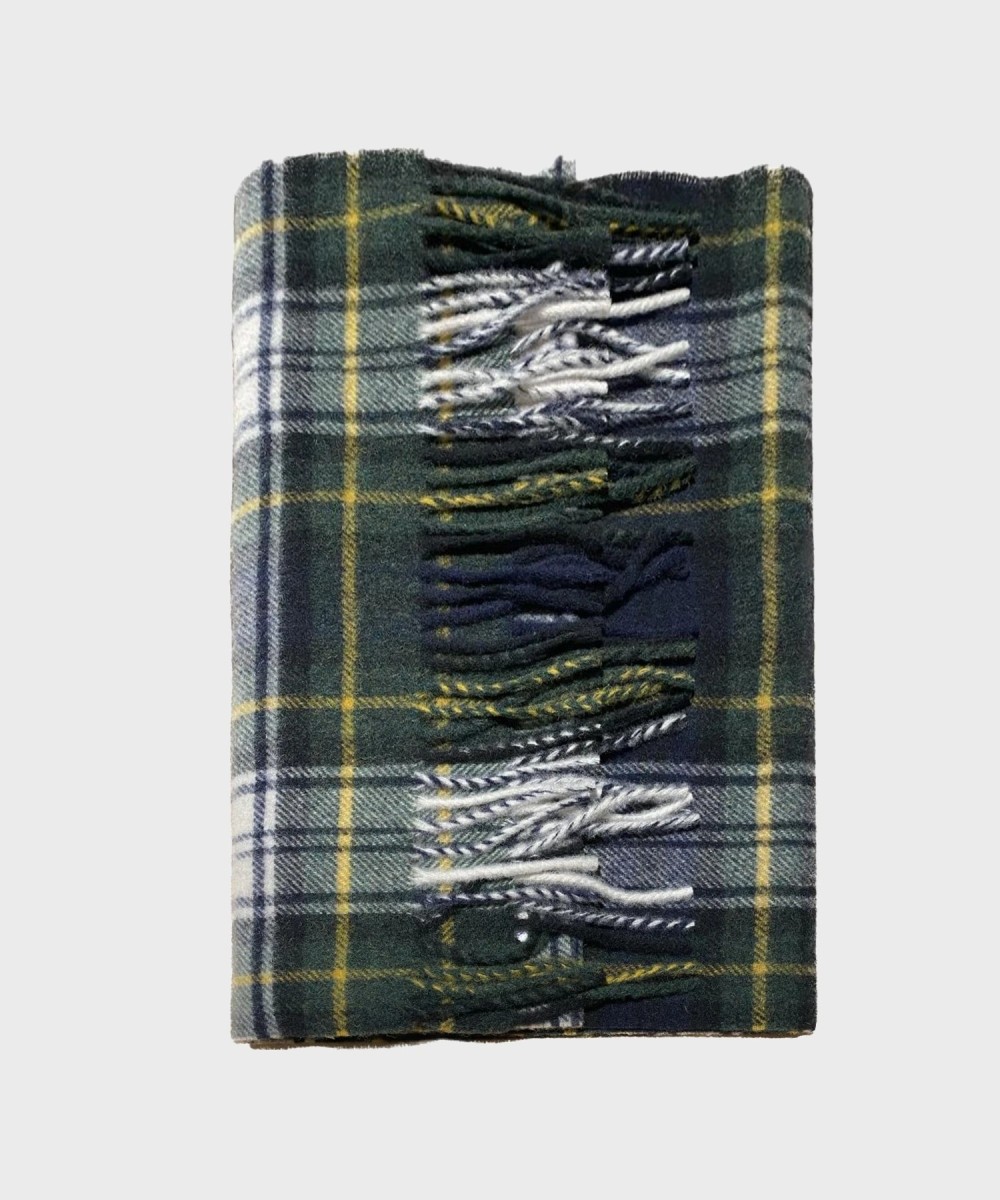 Galise virgin wool scarf with tartan pattern,...