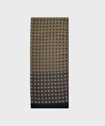 Galise sciarpa in lana con fantasia rombi, marrone grigio