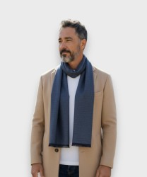 Galise scarf in wool mohair blend in solid color, grey