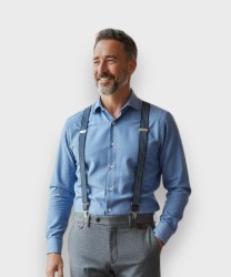 Bobby Bolton Elasticated Braces with Clip and Button