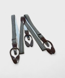 Bobby Bolton Elastic Braces with Clip and Button Attachment