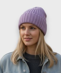Bluestars Mattia pure cashmere hat, lilac
