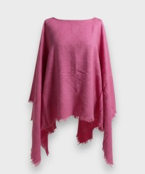 Archivio Bluestars poncho in misto lana e cashmere puntinato