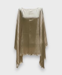 Archivio Bluestars poncho in misto lana e cashmere puntinato