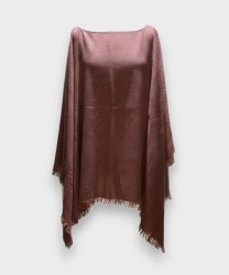 Archivio Bluestars poncho in misto lana e cashmere puntinato