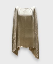 Archivio Bluestars poncho in misto lana e cashmere puntinato