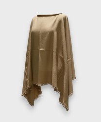 Archivio Bluestars poncho in misto lana e cashmere puntinato