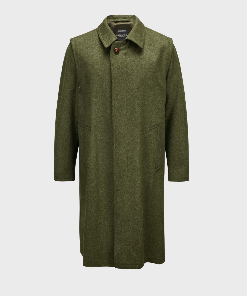 Lodenfrey Hubertus cappotto loden in lana, verdone