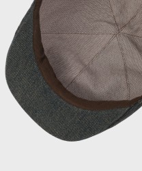 Stetson Texas Washed Denim flat cap, blue