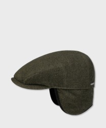 Stetson Kent wool and cashmere flat cap, moss green