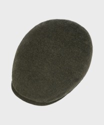 Stetson Kent wool and cashmere flat cap, moss green