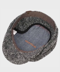 Stetson EF Donegal coppola in lana a spina di pesce grigio