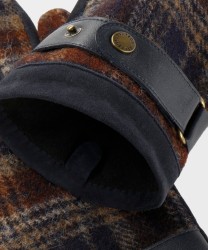 Stetson Oakdale guanti in pelle, suede wool navy