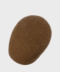 Stetson Finningley 5 Panel wool flat cap, brown