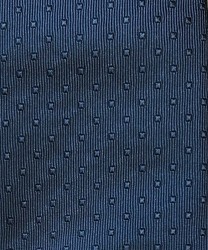 Villa Milano three-fold silk tie with micro checks, black