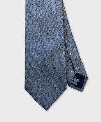 Villa Milano three-fold silk tie with micro checks