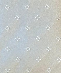 Villa Milano three-fold silk tie with flowers, pearl white
