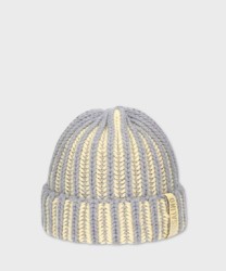 Borsalino Beanie berretto vanise in lana vergine a coste