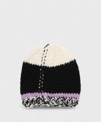 The Bridge wool cap, mauve black white