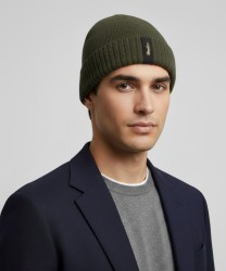 Borsalino City Beanie cap in shaved eco cashmere, malachite