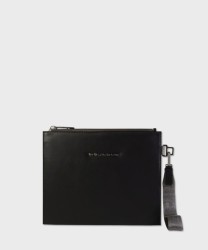 Piquadro Corner C2OW flat clutch bag, black