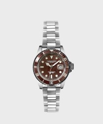 AG Spalding & Bros New Diver orologio da polso, 43 mm, marrone