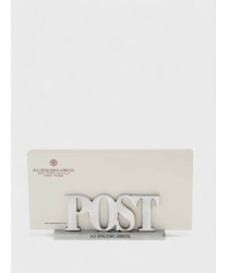 AG Spalding & Bros porta lettere in alluminio con scritta Post