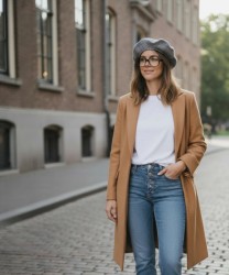 Simplicitas Archive Wool Beret, Reversible Pattern
