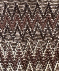 Missoni zig zag cotton socks, brown