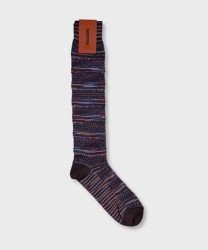 Missoni 3D striped cotton socks, multicolored