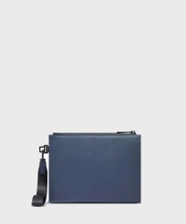 Piquadro Corner C2OW mini flat clutch bag, blue