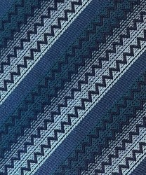Missoni three-fold zigzag silk tie, light blue