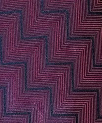 Missoni three-fold silk tie with geometric zigzag pattern, burgundy