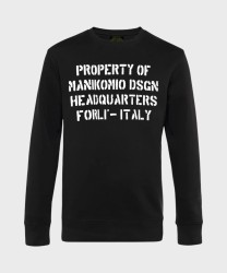 Manikomio Dsgn Sweatshirt felpa in cotone forest, black white