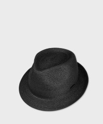Stetson Trilby Toyo Straw Hat, Black