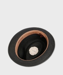 Stetson Trilby Toyo Straw Hat, Black