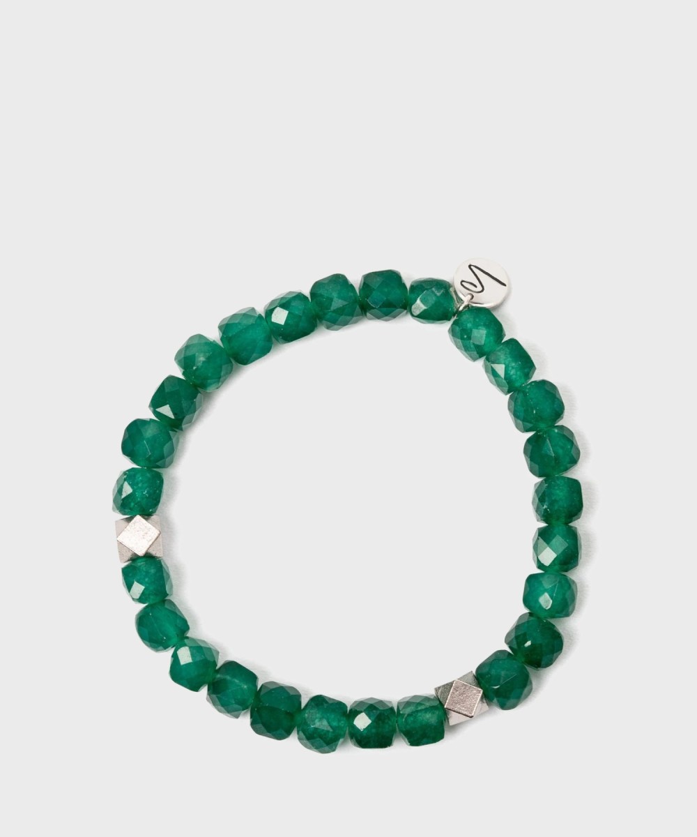 Sodini Noah bracelet with malachite green stones