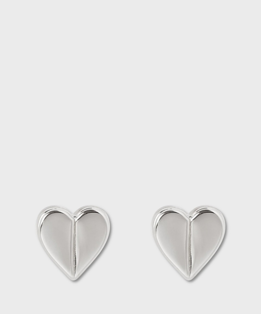 Sodini Sharethelove heart earrings, silver
