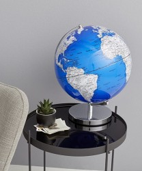 Archivio EmForm Stellar Royal mappamondo luminoso, blu, 30 cm