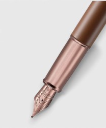 Sheaffer 100 fountain pen, M nib, matt brown coffee