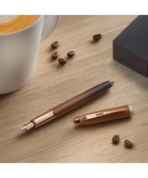Sheaffer 100 fountain pen, M nib, matt brown coffee