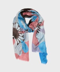 Frangipani Cecia sciarpa in modal, turquoise