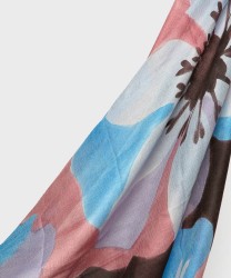 Frangipani Cecia sciarpa in modal, turquoise